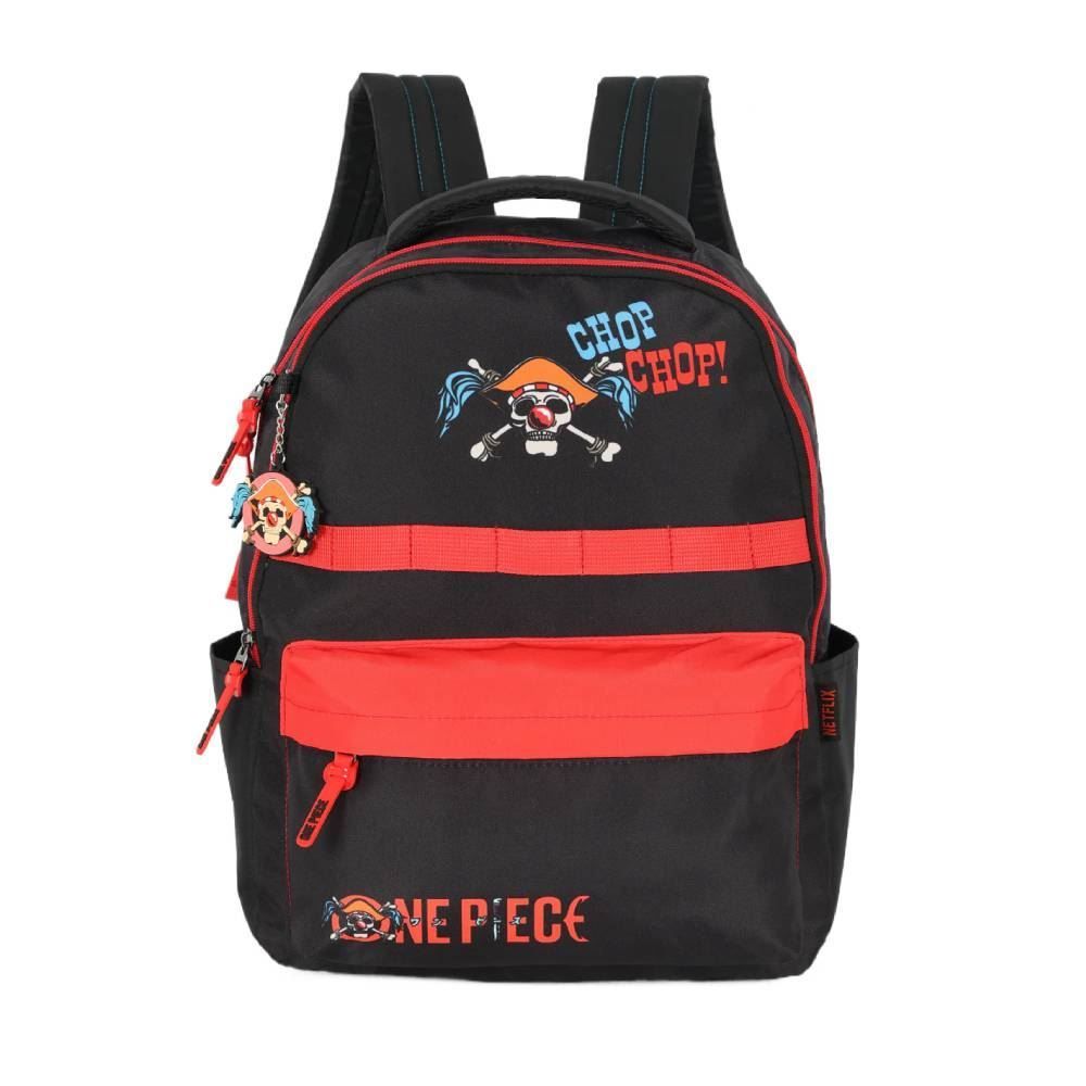 Mochila Juvenil De Costas One Piece Luxcel - Sortido