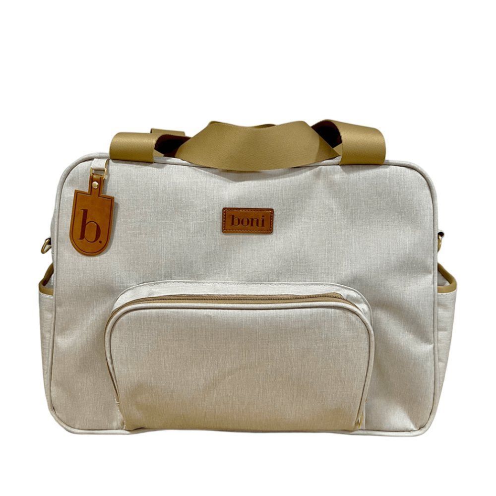 Mochila para Bebê Linho Boni - Creme