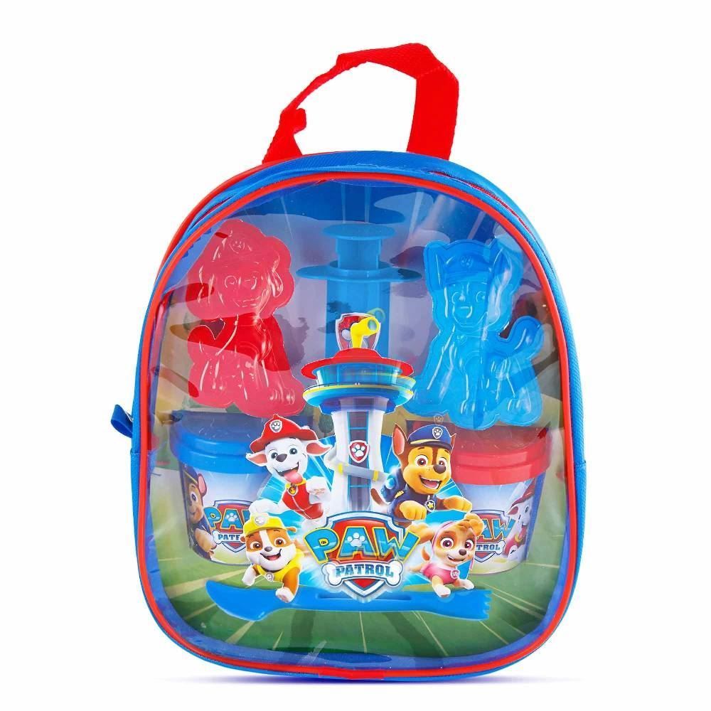 Mochila Patrulha Canina Com 3 Potes De Massinha E Acessórios Sunny Binquedos - 3038