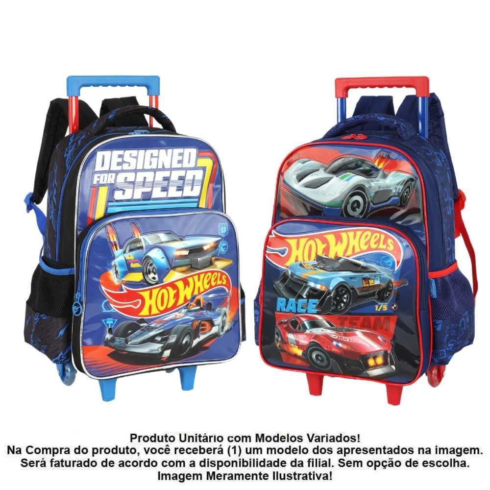Mochilete Infantil Hot Wheels Luxcel - Sortido