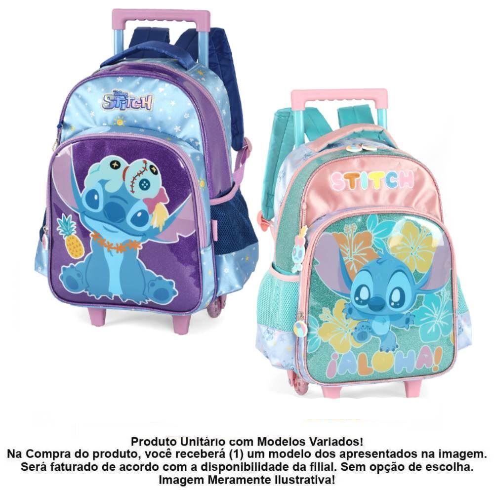 Mochilete Infantil Stitch Glitter Luxcel - Sortido