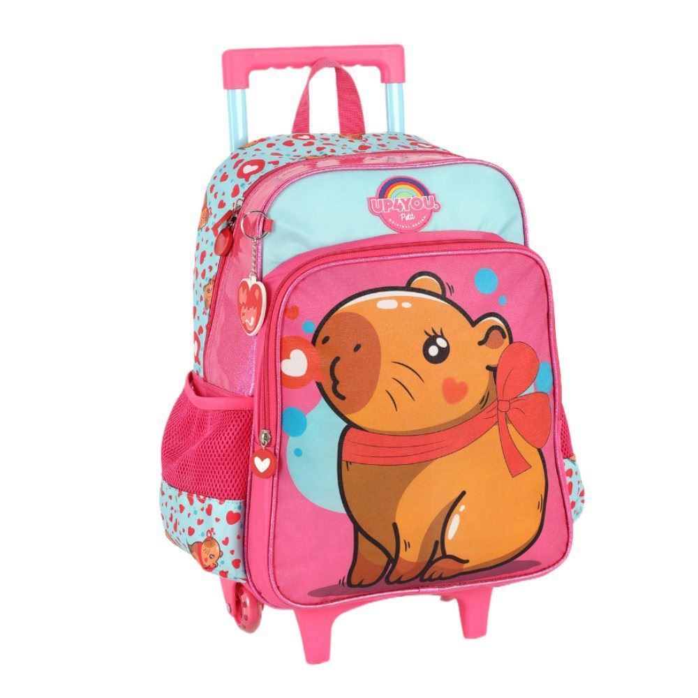 Mochilete Infantil Up Capy Luxcel - Rosa