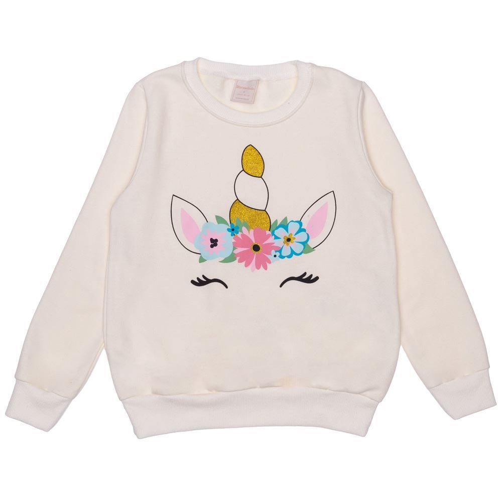 Moletom 4 a 10 anos Felpado Glitter Marmelada