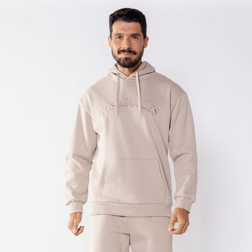 Moletom Masculino Bordado Com Capuz Thing