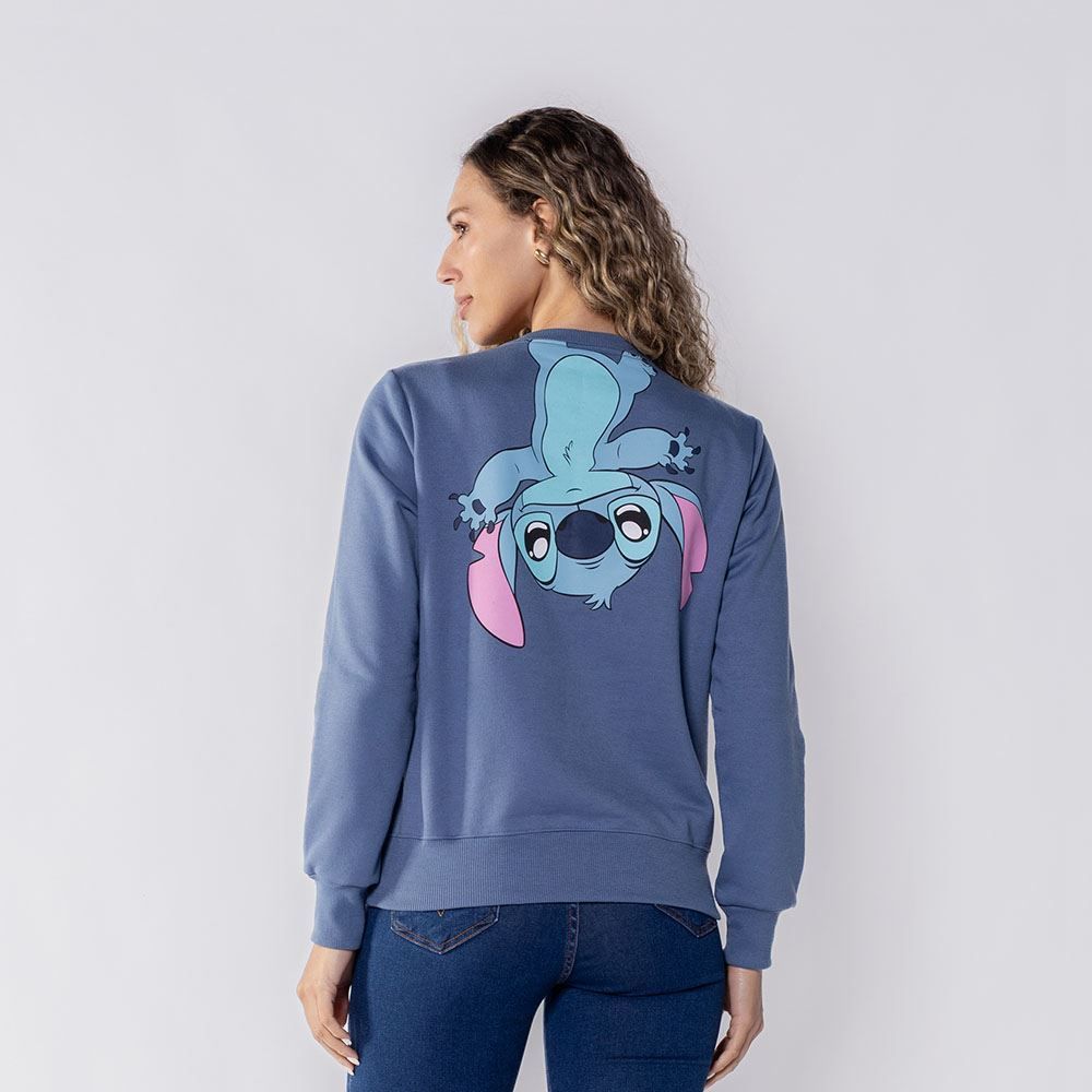 Moletom Stitch Feminino Gola Redonda Bandup