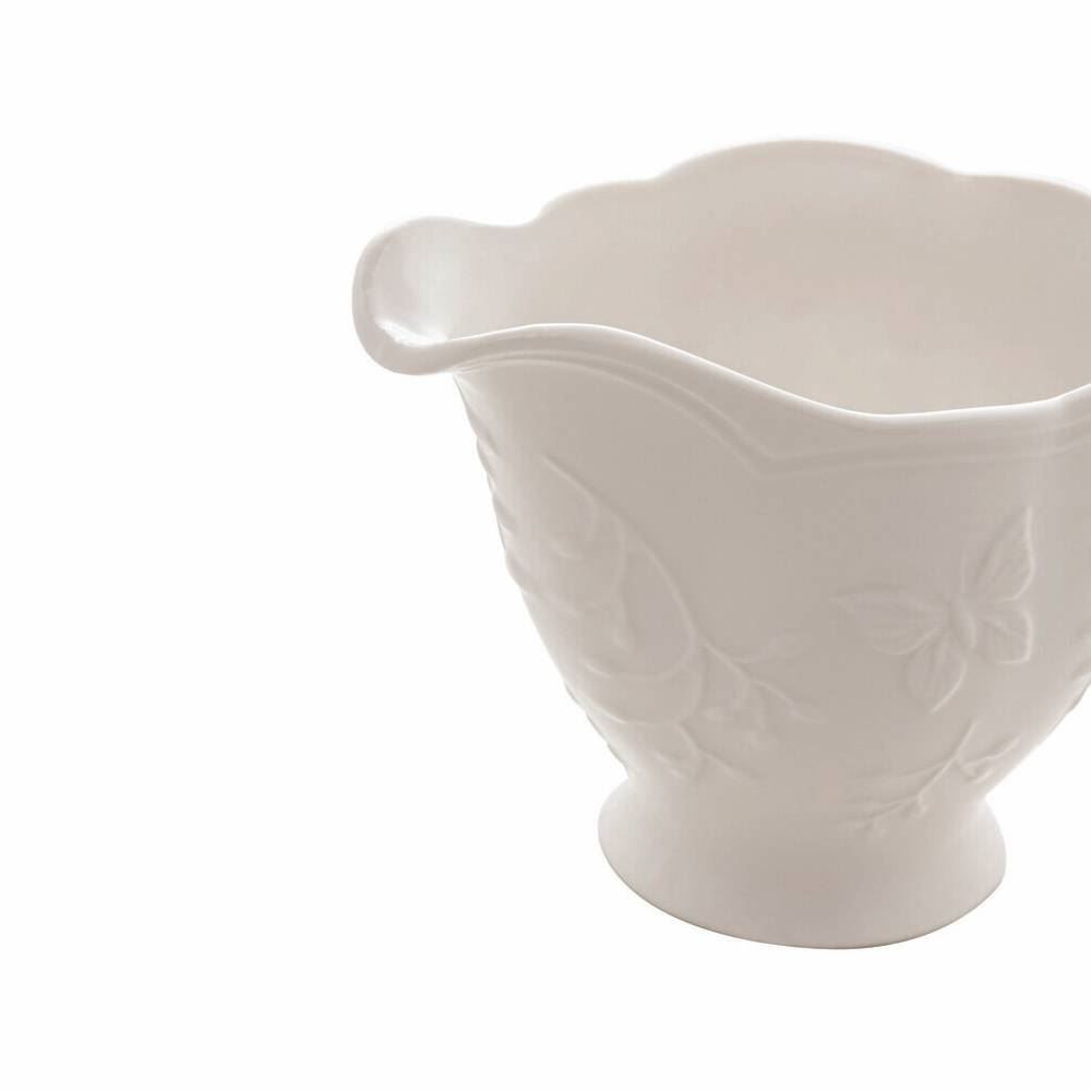 Molheira Lyor De Porcelana Butterfly 200Ml - Branco