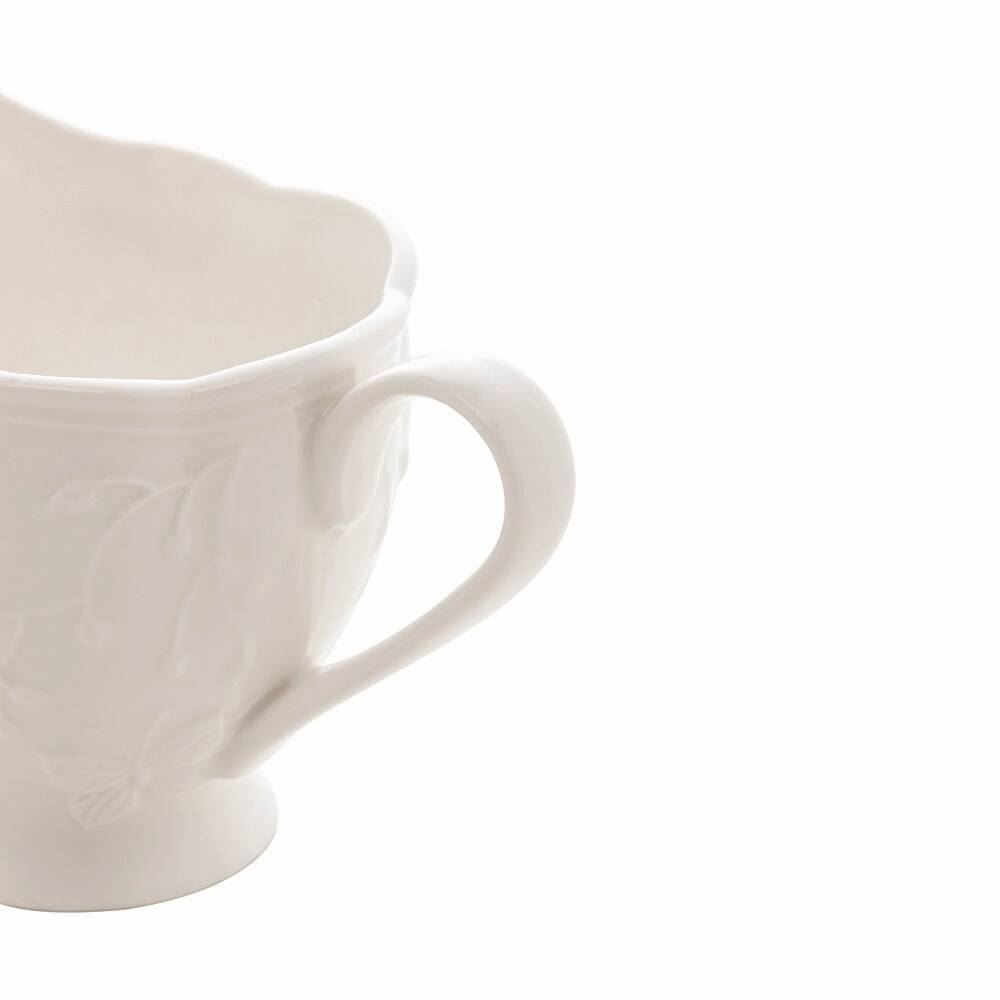 Molheira Lyor De Porcelana Butterfly 200Ml - Branco