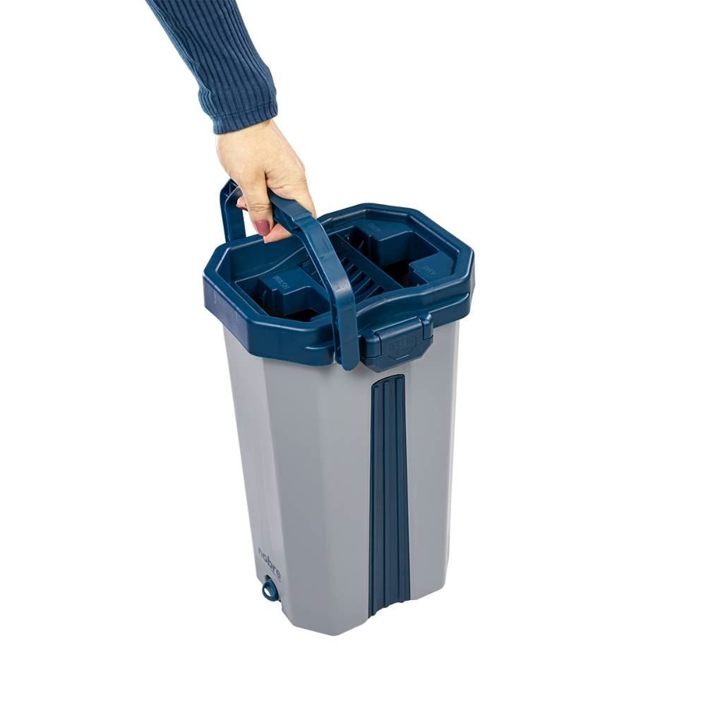 Mop Lava e Seca Flat Nobre Goedert 10 Litros - Azul e Cinza