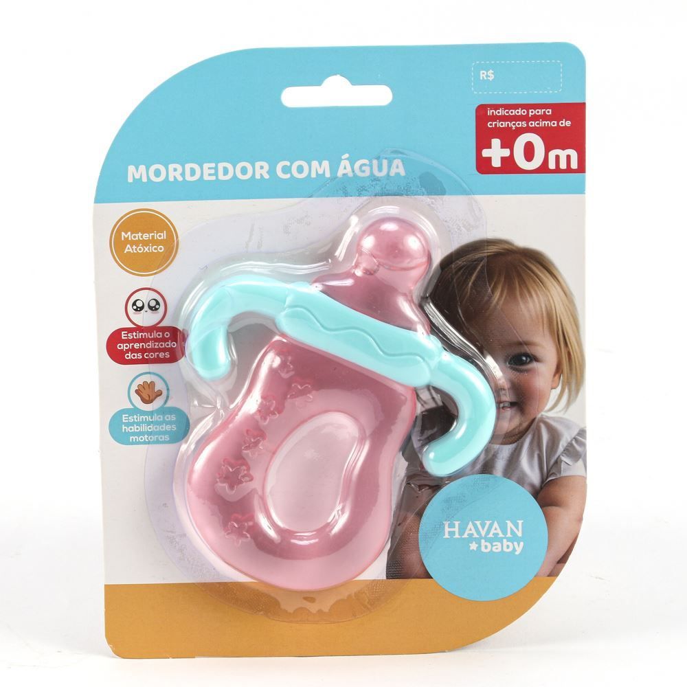 Mordedor Com Água Formato Mamadeira Havan Baby - WZ12401