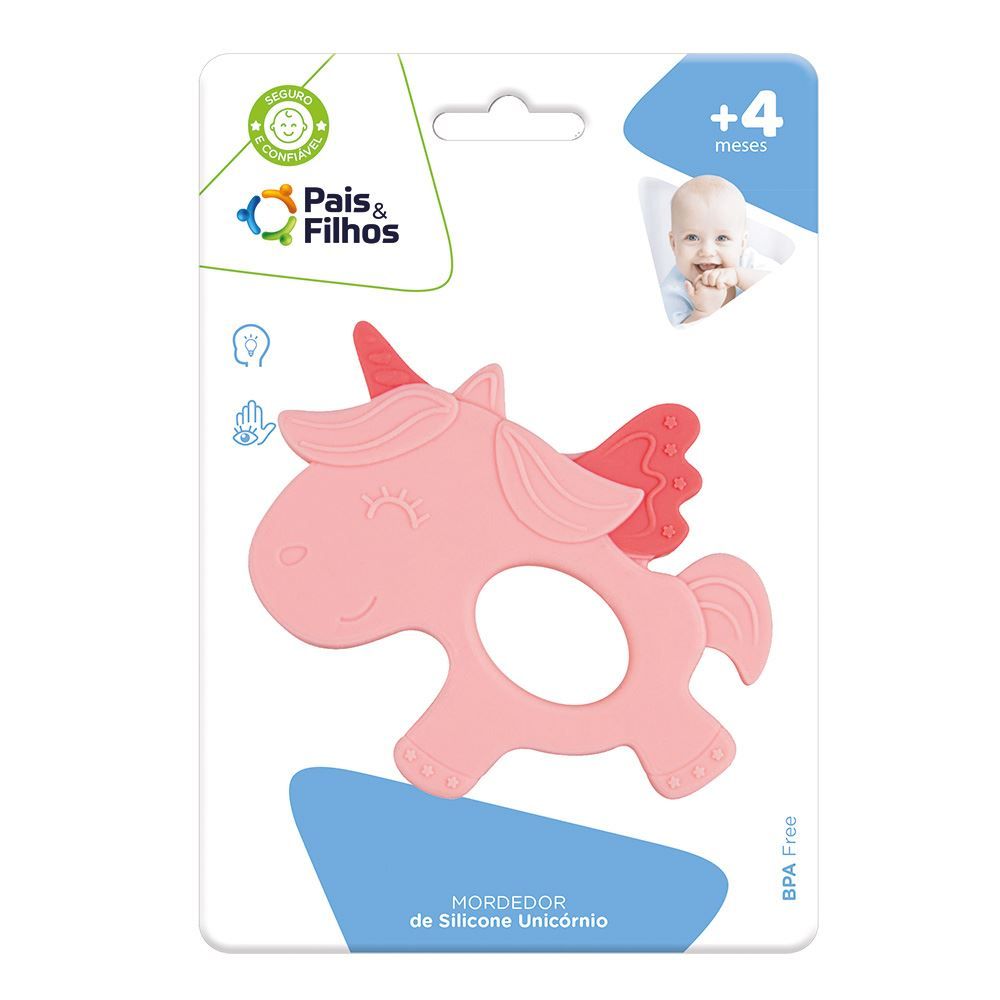Mordedor Silicone - Unicornio - Pais e Filhos Baby
