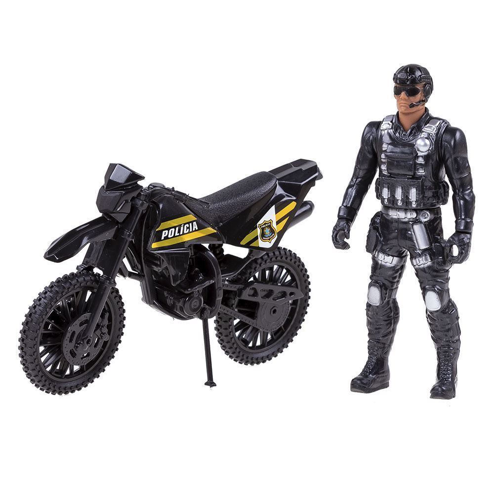 Moto E Boneco Tático Bs Toys - 514