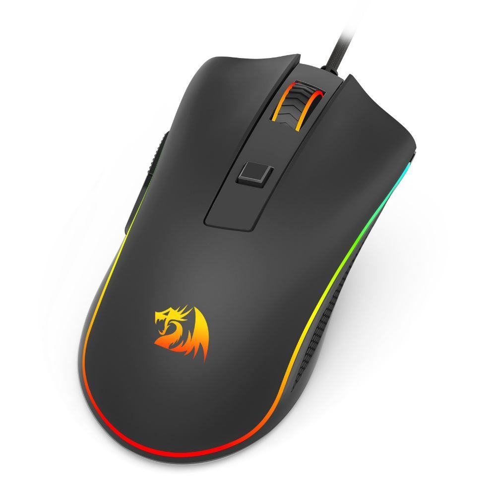 Mouse Gamer Redragon Cobra Cypher Lite Rgb Preto