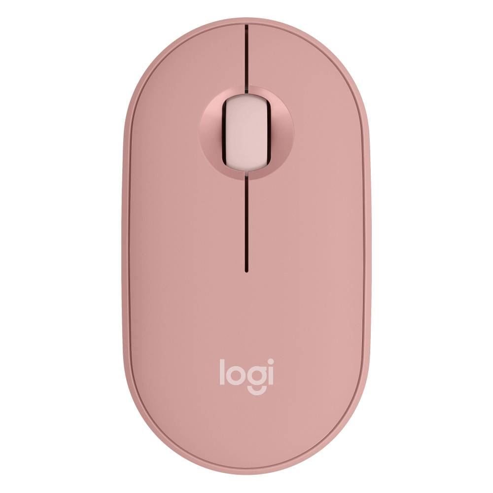 Mouse Logitech M350s Sem Fio Rosa
