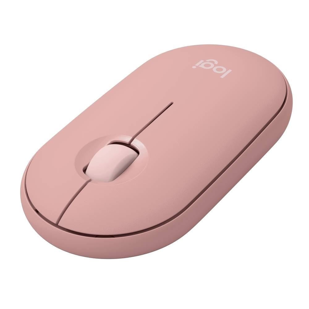 Mouse Logitech M350s Sem Fio Rosa