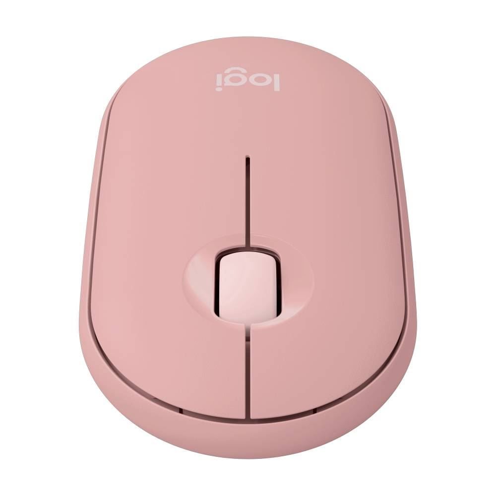Mouse Logitech M350s Sem Fio Rosa