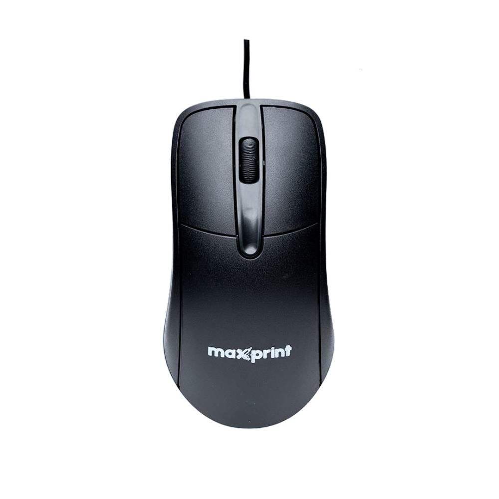 Mouse Maxprint Officeeasy Com Fio 1200 Dpi - Preto