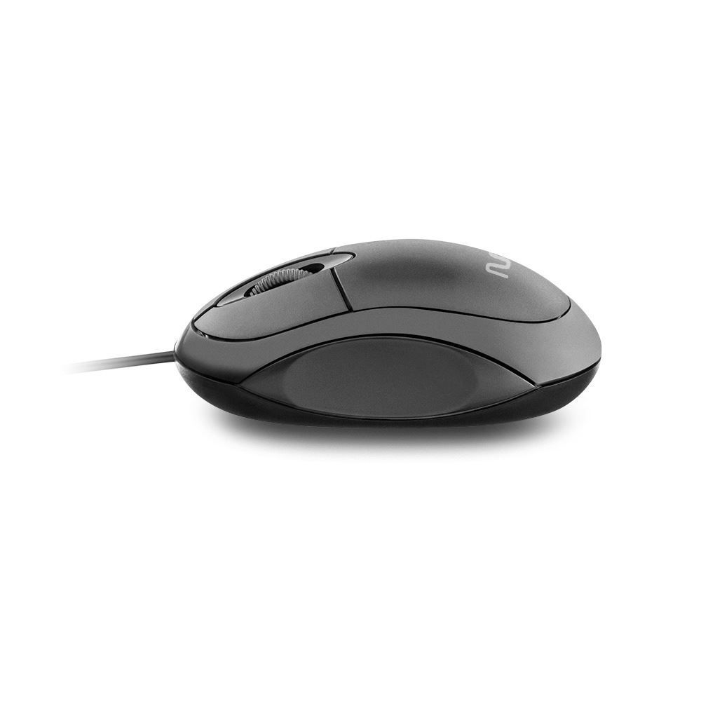 Mouse Multilaser Classic Com Fio Entrada Usb Mo300 - Preto