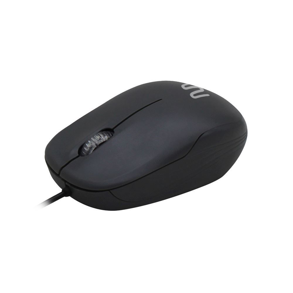 Mouse Multilaser Com Fio Entrada Usb Mo255 - Preto