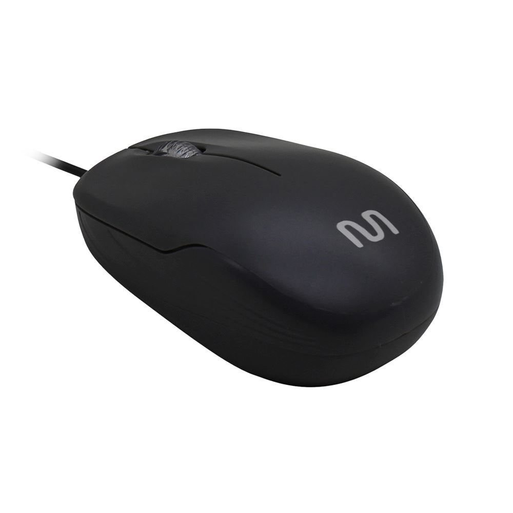 Mouse Multilaser Com Fio Entrada Usb Mo255 - Preto