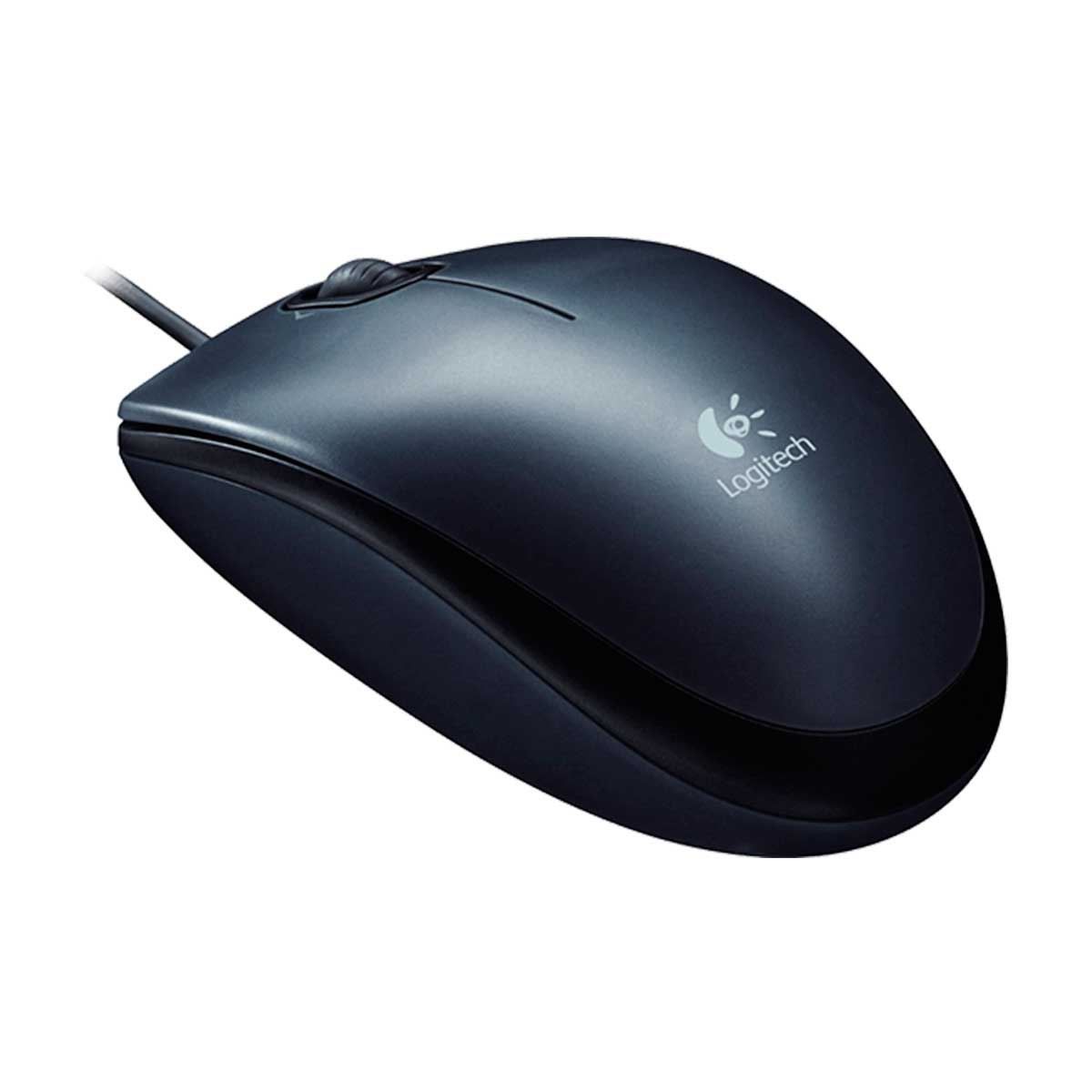Mouse Óptico M100 Com Fio Ambidestro Preto Logitech - DIVERSOS