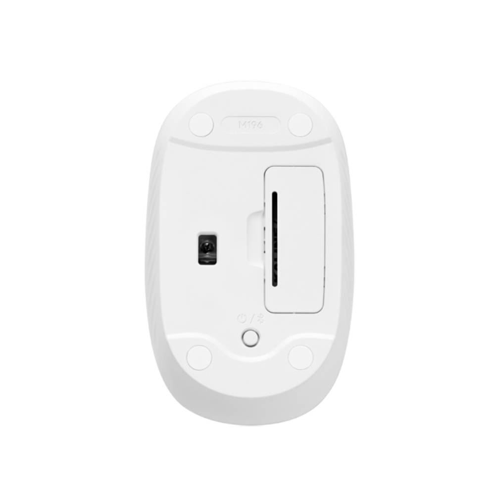 Mouse Sem Fio M196 Bluetooth Logitech - Branco