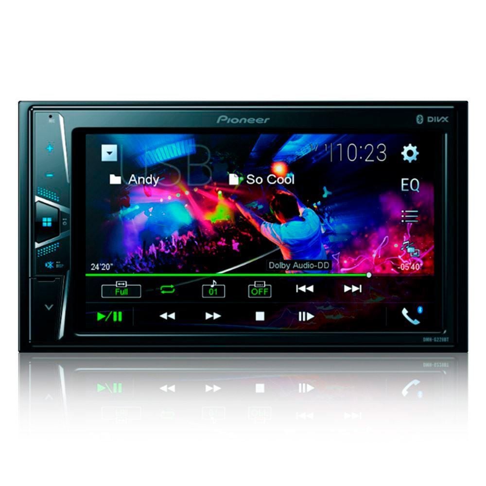 Multimídia Pioneer Receiver Com Bluetooth Dmh-G228bt - 2 DIN
