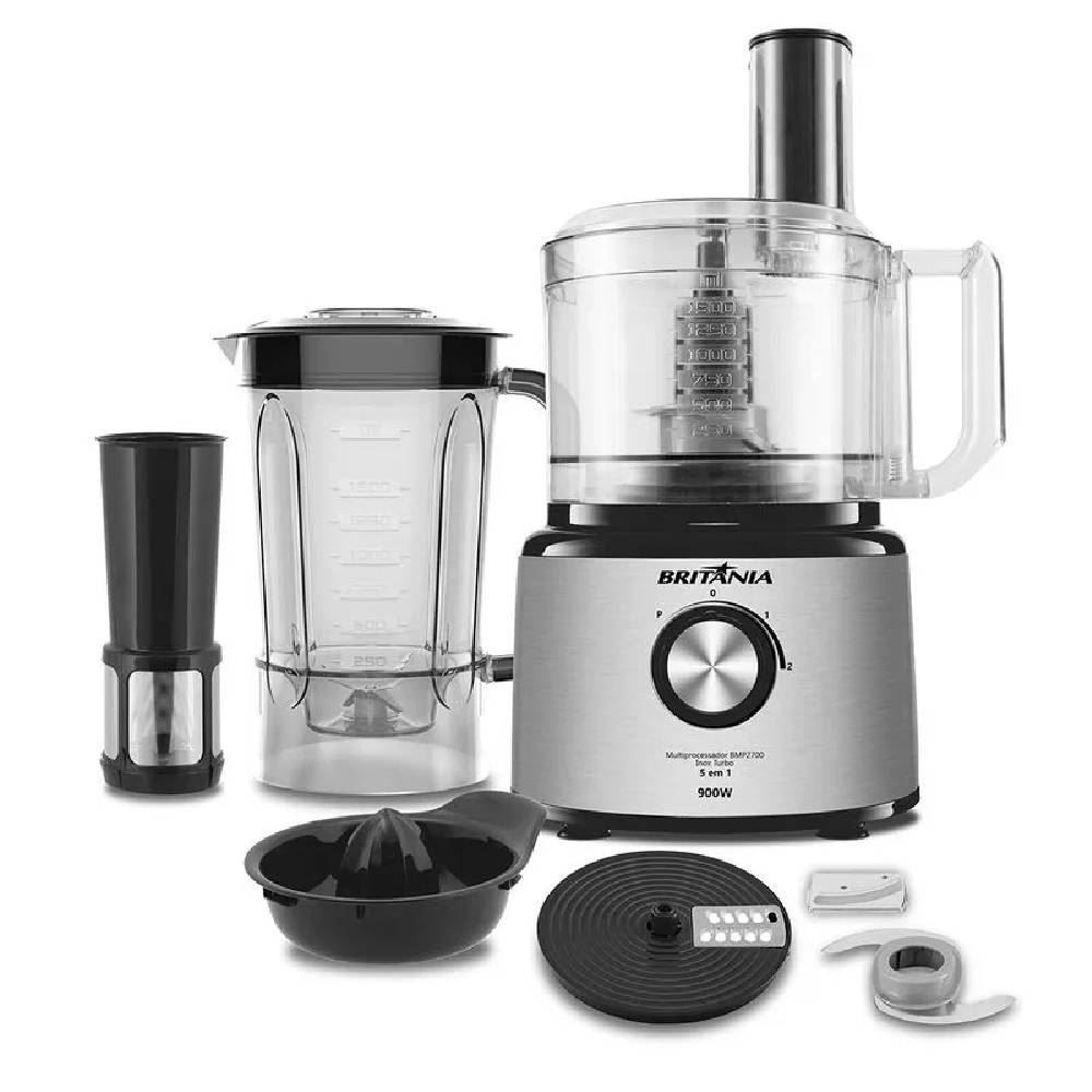 Multiprocessador Britânia 5 em 1 Inox BMP2700P