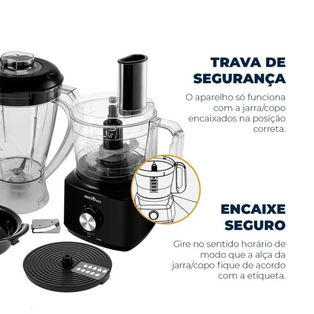 Multiprocessador Britânia 5 em 1 Inox BMP2700P
