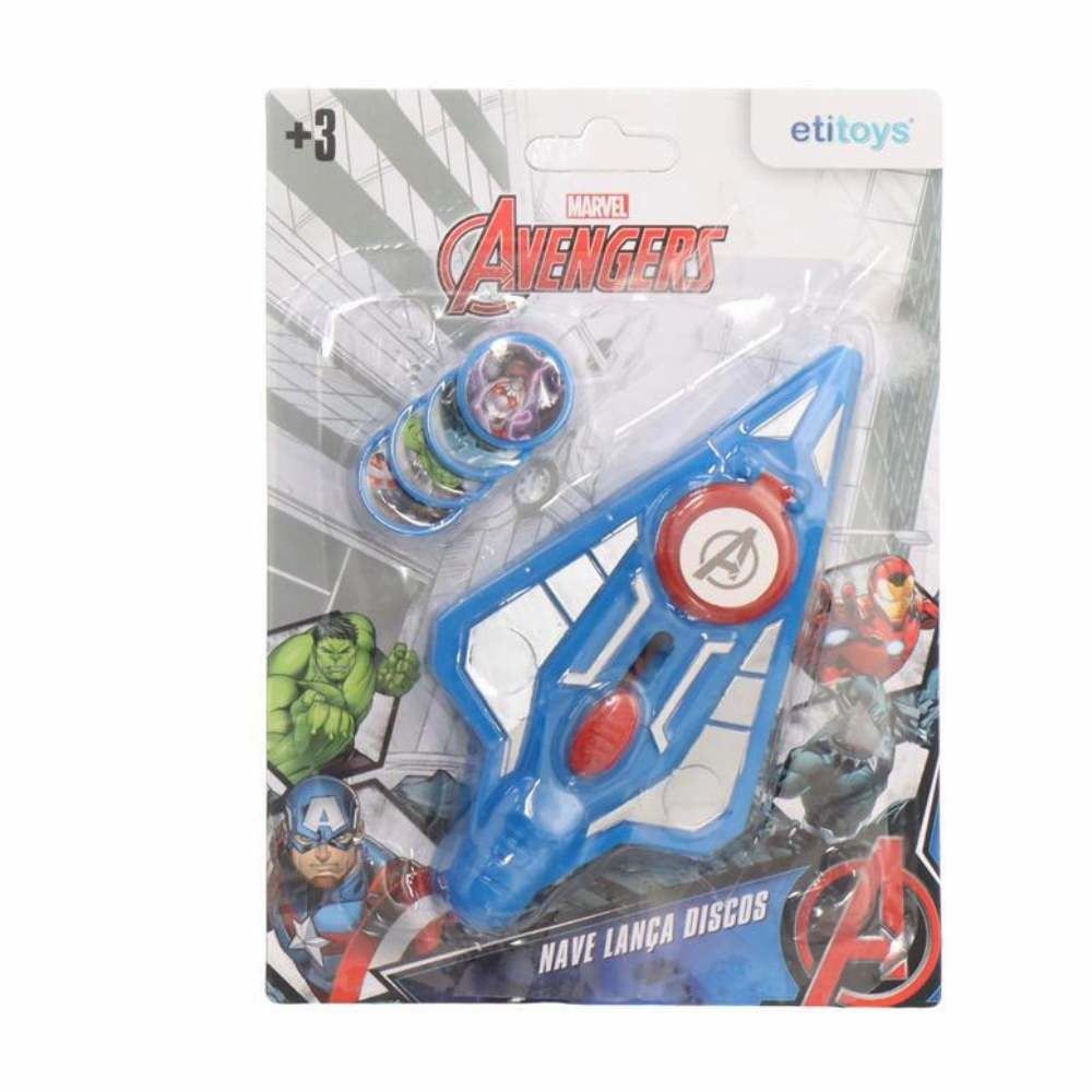 Nave Lança Discos Avengers Etitoys - YD-555