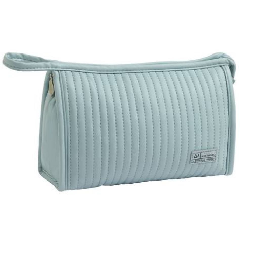 Necessaire Trapézio Puffer Alice Palucci - Azul