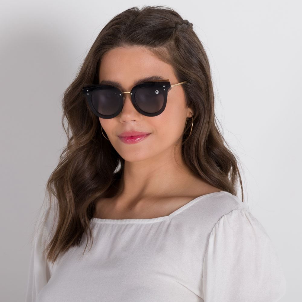 Óculos De Sol Feminino Cinza Cobra D'água - DIVERSOS