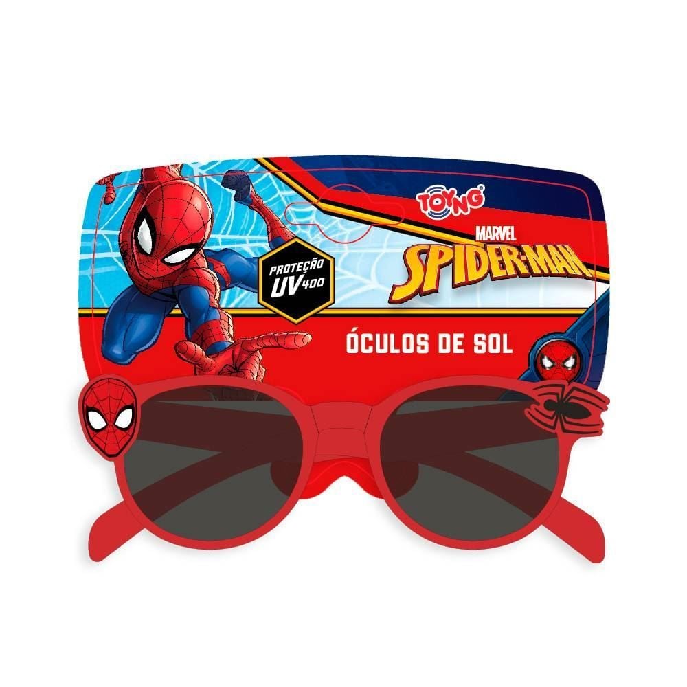Óculos De Sol Homem Aranha Toyng - Vermelho