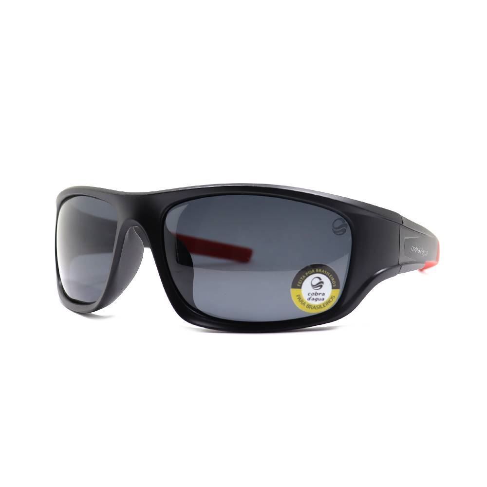 Óculos De Sol Masculino Cobra D'agua La2553p C1 - Preto e Vermelho