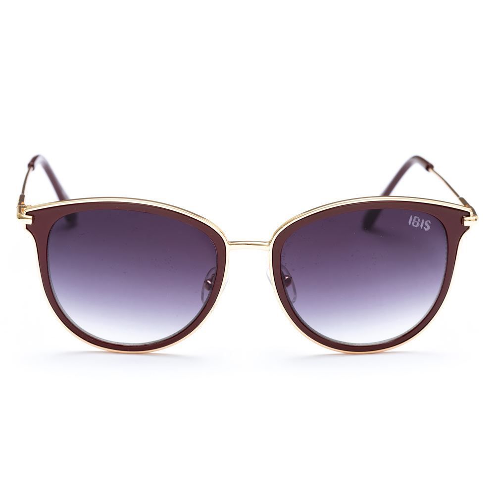 Óculos De Sol Oval Feminino Marrom Degradê Ibis - DIVERSOS