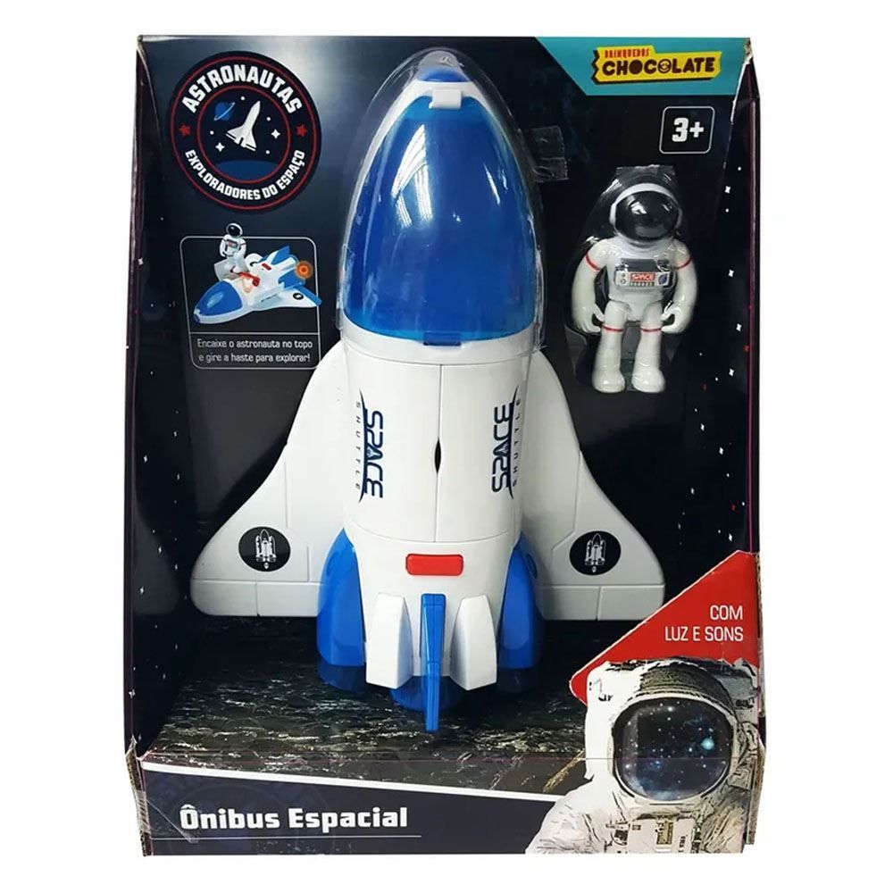 Ônibus Espacial com Luzes e Sons e Mini Figura Fun - 8450-8
