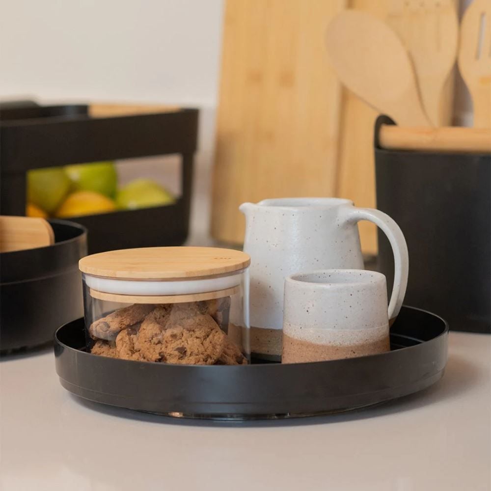 Organizador Giratório Baixo Lume 25,5Cm Ou - PRETO FECHADO