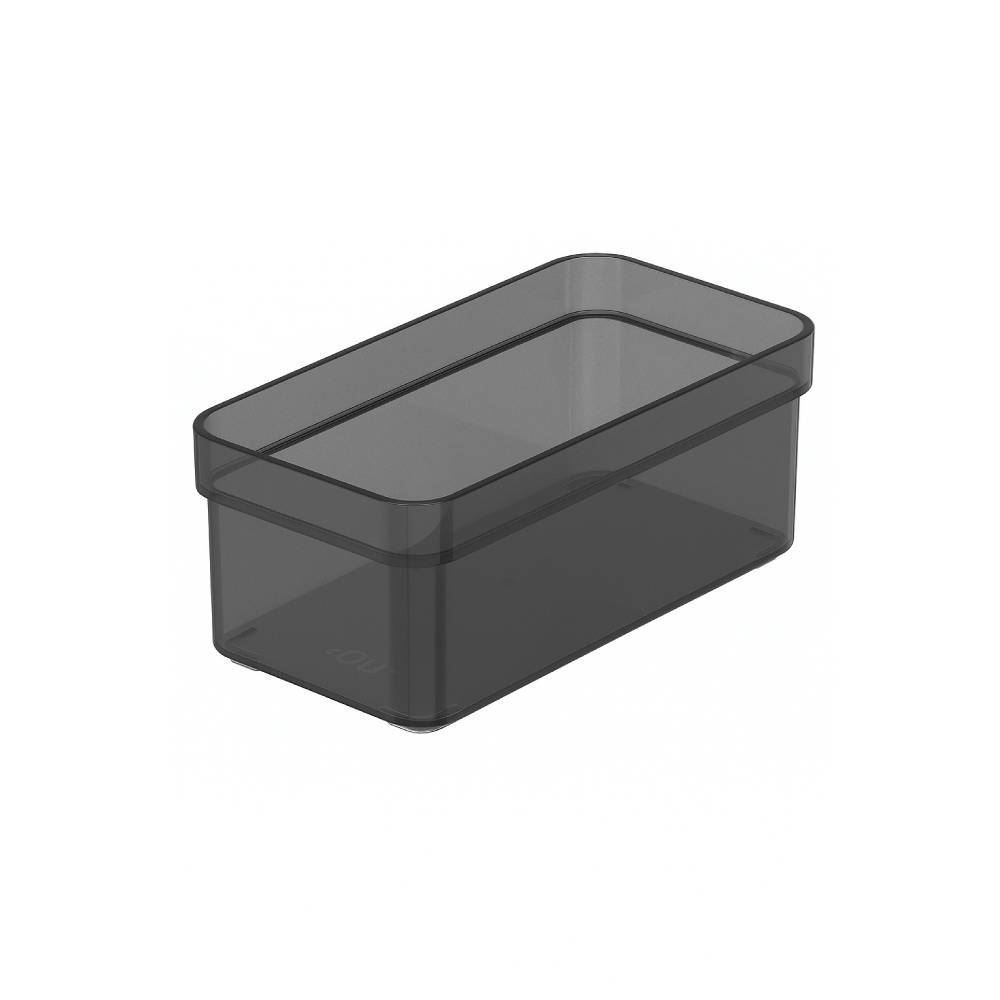 Organizador De Gavetas Clear Ou 15Cm - Fume