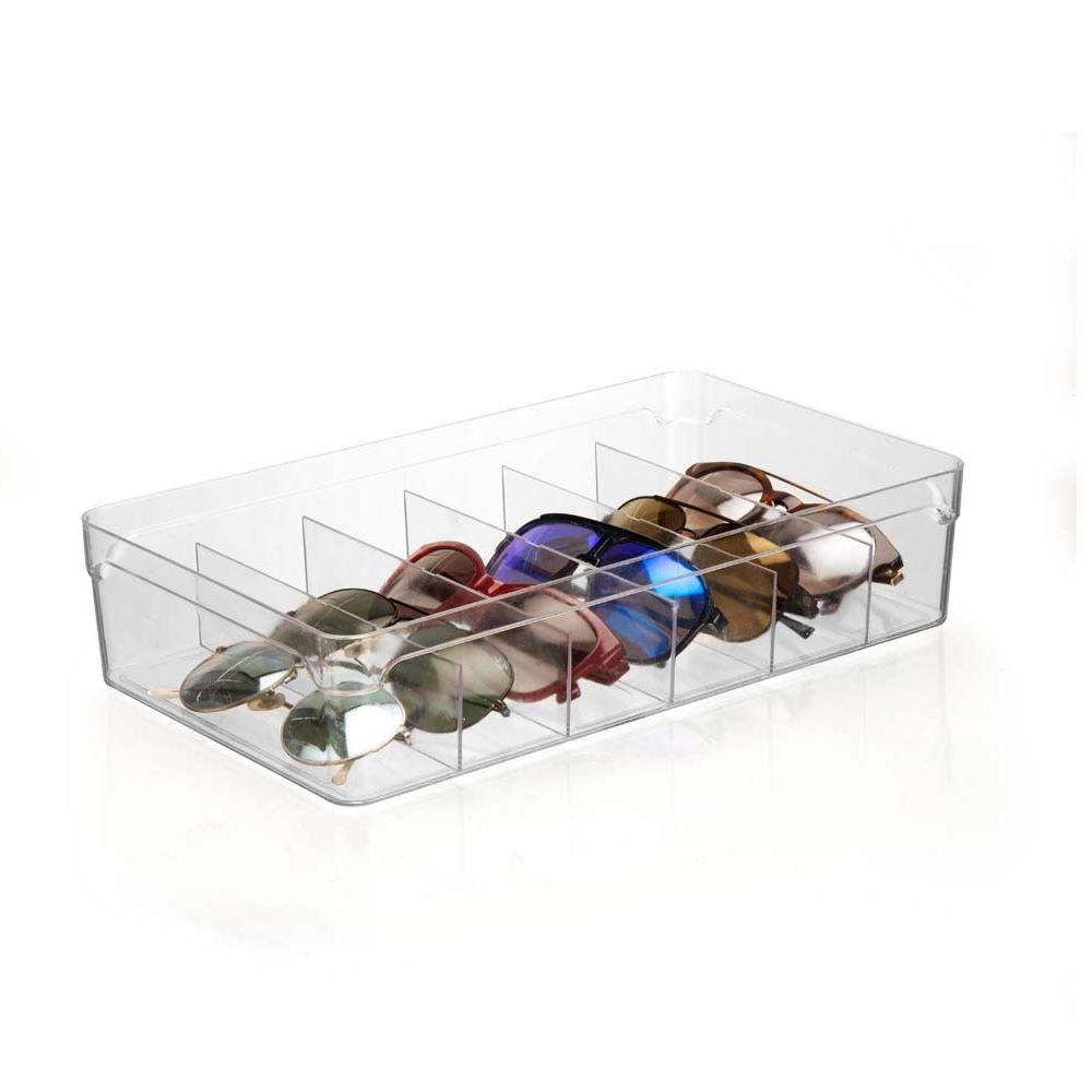 Organizador De Gavetas Colméia Cristal Arthi 4,3 Litros - Transparente