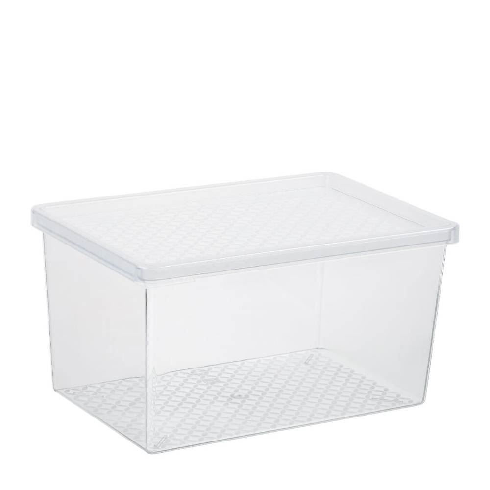 Organizador Multiuso Com Tampa 600Ml Uz - Transparente