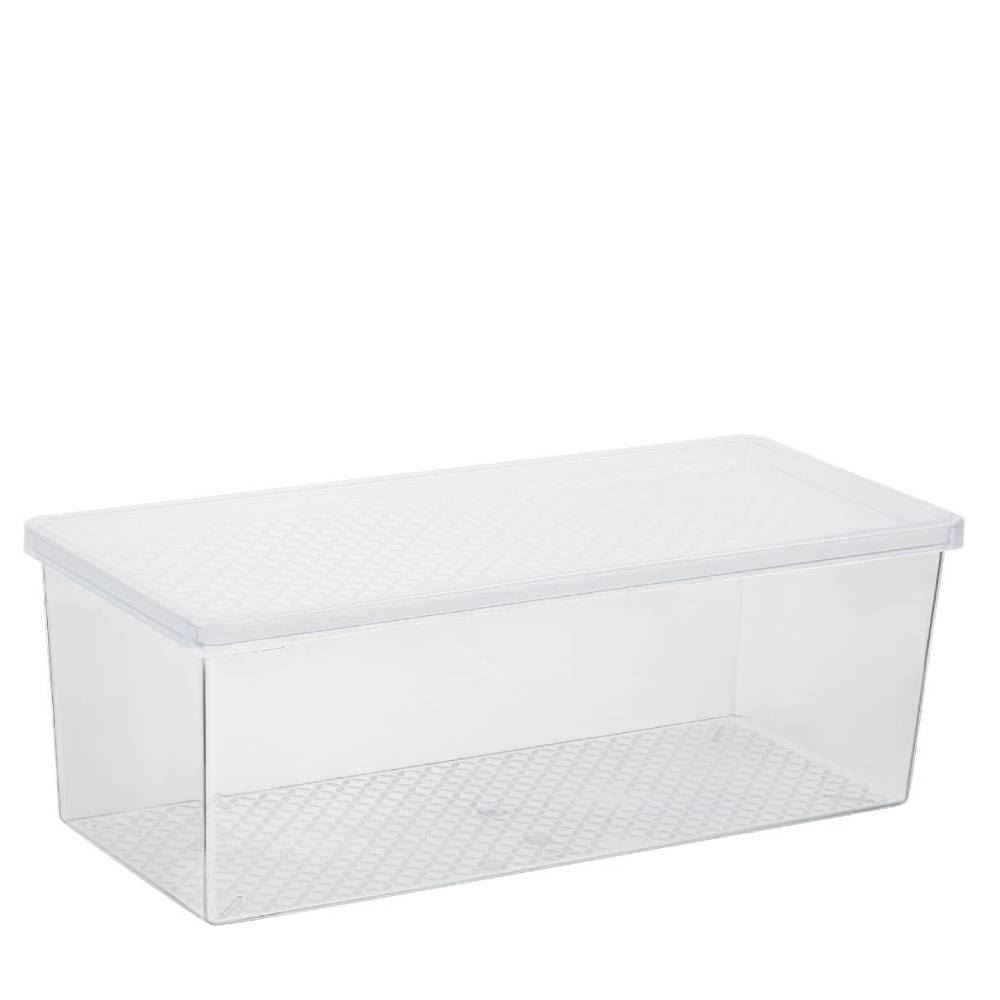 Organizador Multiuso Com Tampa Uz 4,5L - Transparente