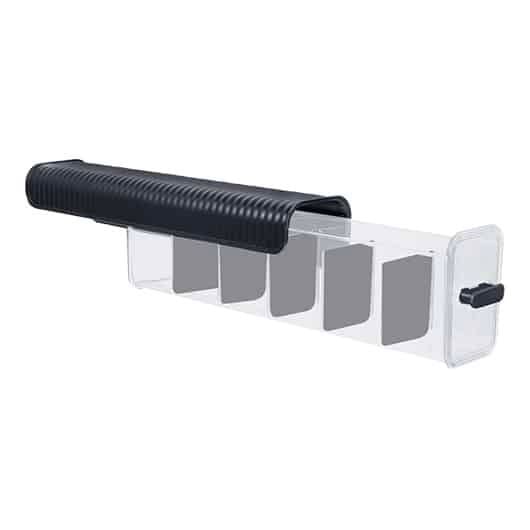 Organizador Multiuso Tipo Gaveta Transparente Com Tampa Preta