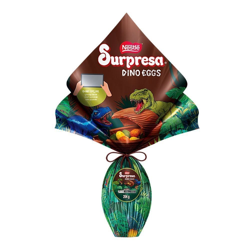 Ovo de Páscoa Surpresa Dino Eggs Nestlé - 204g