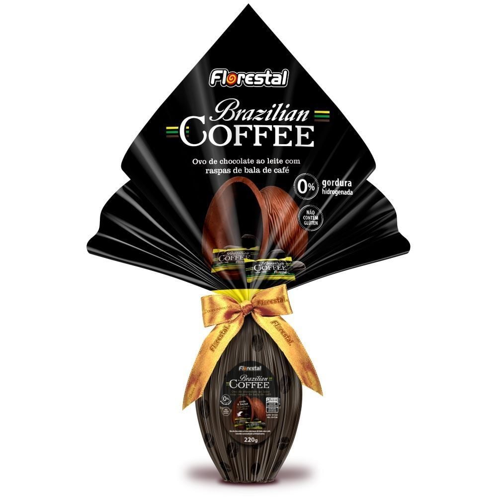 Ovo de Páscoa Ao Leite Brazilian Coffe Florestal - 220g