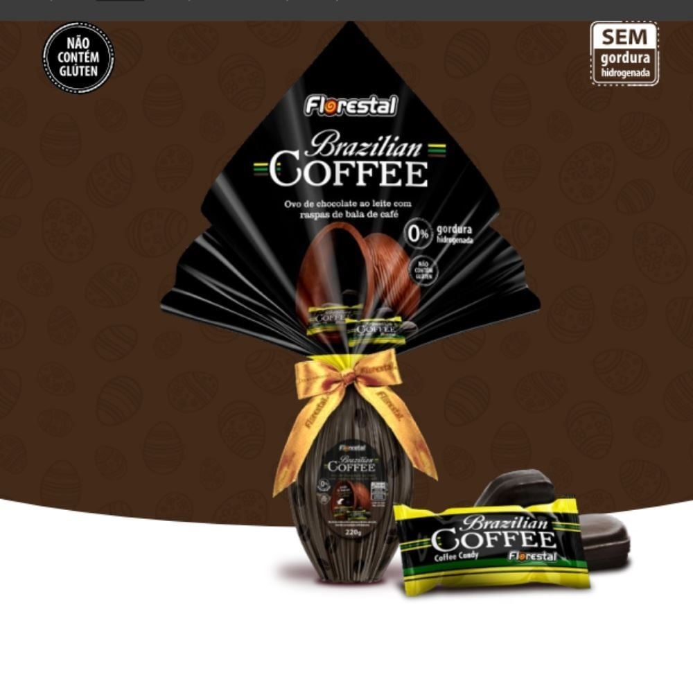Ovo de Páscoa Ao Leite Brazilian Coffe Florestal - 220g