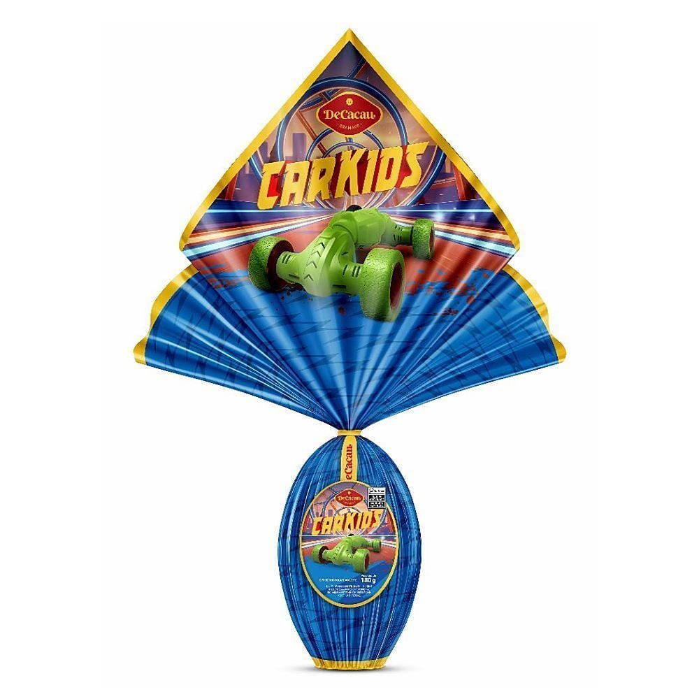 Ovo de Páscoa Ao Leite Carkids Decacau - 180g