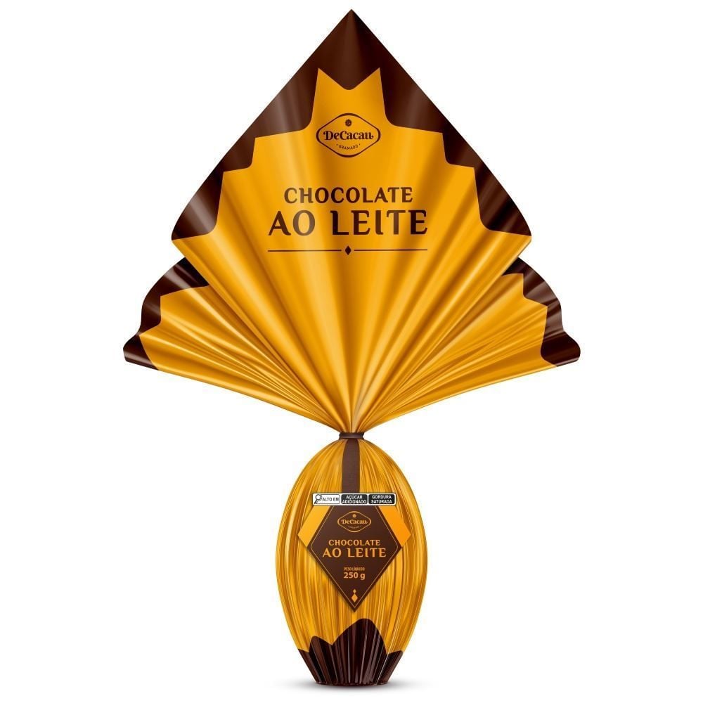 Ovo de Páscoa Chocolate Ao Leite 250G - DeCacau