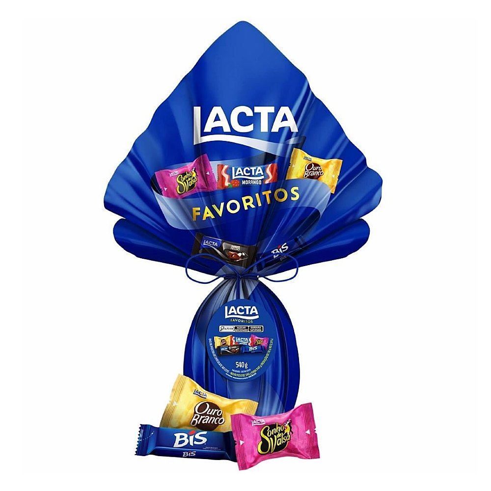 Ovo de Páscoa Chocolate Ao Leite Favoritos Lacta - 540g