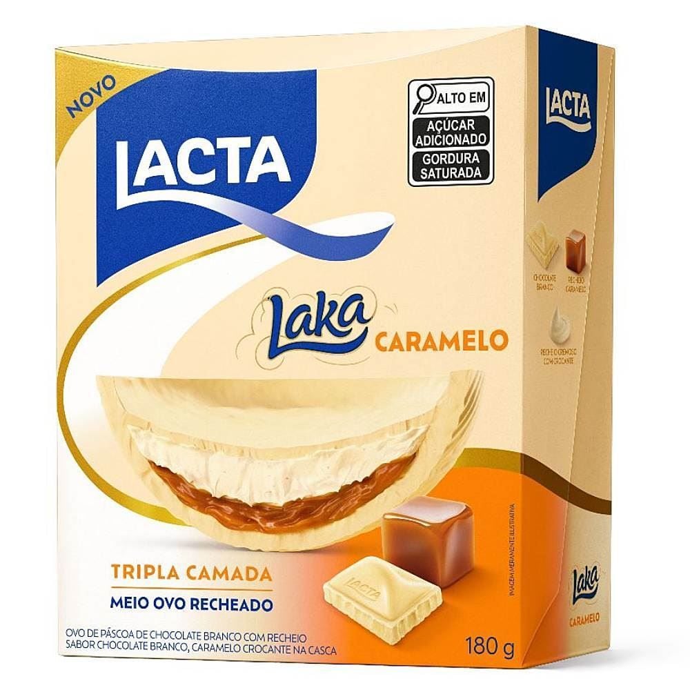 Ovo de Páscoa Laka Tripla Camada Lacta