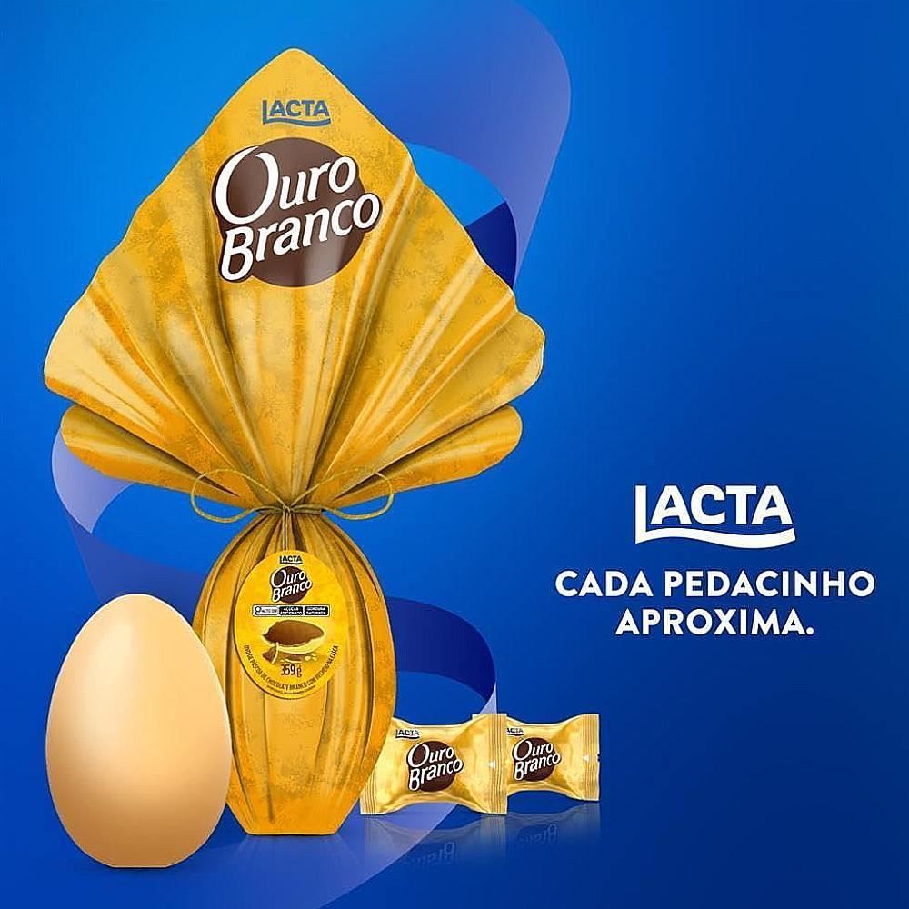Ovo de Páscoa Ouro Branco Lacta - 359g