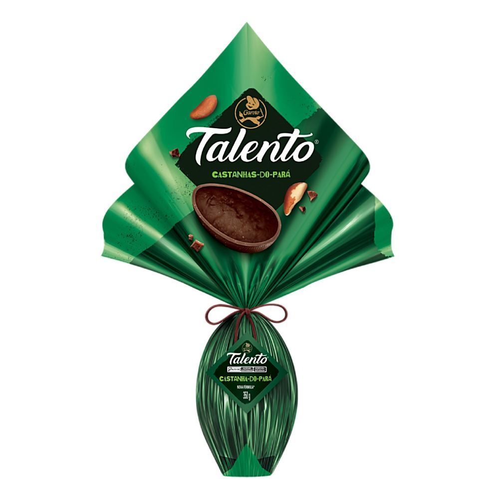 Ovo de Páscoa Talento Castanha do Pará Garoto - 350g